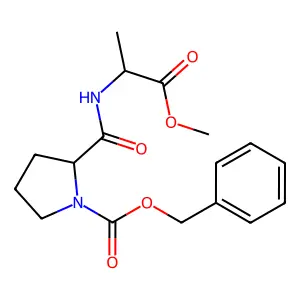 N-苄氧羰基-脯氨酰-丙氨酸甲酯 structure