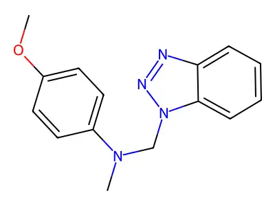 N-(1H-1,2,3-Benzotriazol-1-ylmethyl)-4-methoxy-N-methylaniline structure