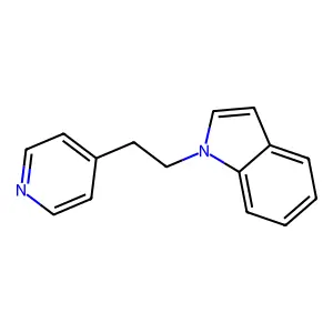 1-[2-(4-pyridinyl)ethyl]-1H-indole structure