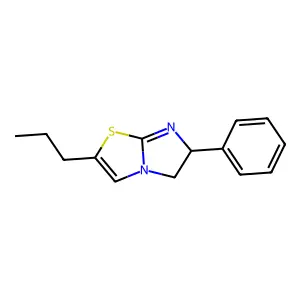 5,6-Dihydro-6-phenyl-2-n-propylimidazo(2,1-b)thiazole structure