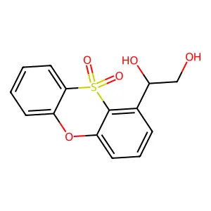 1,2-Ethanediol, 1-(10,10-dioxido-1-phenoxathiinyl)- structure