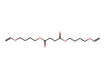 1,4-Bis[4-(ethenyloxy)butyl] butanedioate structure