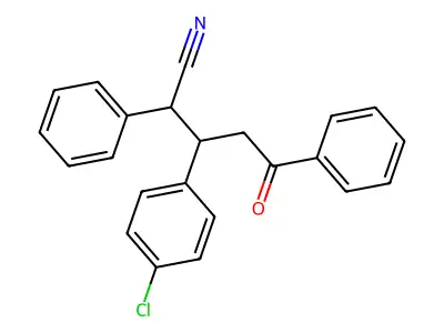 3-(4-Chlorophenyl)-5-oxo-2,5-diphenylpentanenitrile structure