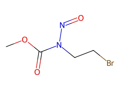methyl N-(2-bromoethyl)-N-nitrosocarbamate structure
