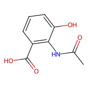 3-羟基-N-乙酰氨茴酸 structure