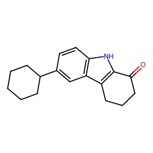 6-Cyclohexyl-2,3,4,9-tetrahydro-1H-carbazol-1-one structure