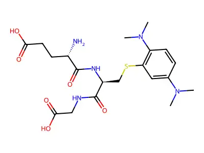 2-(Glutathione-yl)-N,N,N',N'-tetramethyl-4-phenylenediamine structure