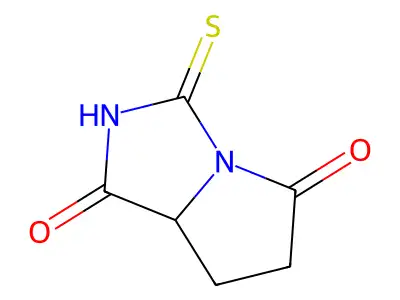 3-sulfanylidene-7,7a-dihydro-6H-pyrrolo[1,2-c]imidazole-1,5-dione structure