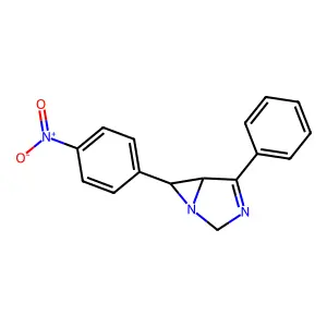 6-(4-Nitrophenyl)-4-phenyl-1,3-diazabicyclo[3.1.0]hex-3-ene structure