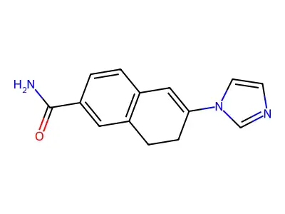 2-Naphthalenecarboxamide, 7,8-dihydro-6-(1H-imidazol-1-yl)- structure
