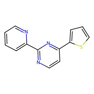 2-(2-Pyridinyl)-4-(2-thienyl)pyrimidine structure