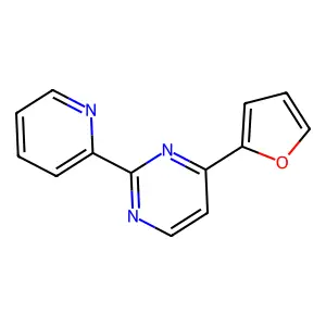 4-(2-Furyl)-2-(2-pyridinyl)pyrimidine structure