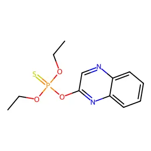 二乙氧基-喹喔啉-2-基氧基-硫代亚基-n5-磷烷 structure