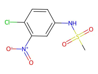 N-(4-氯-3-硝基苯基)甲磺酰胺 structure