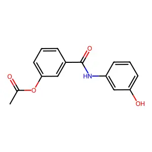 3-[(3-Hydroxyphenyl)carbamoyl]phenyl acetate structure