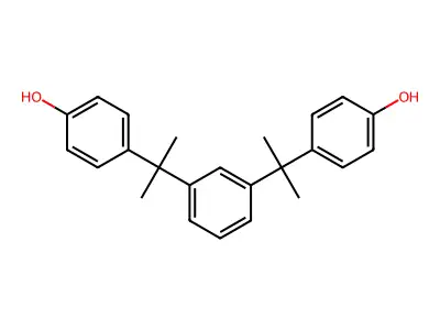 4-[1-[3-[2-(4-Hydroxyphenyl)propyl]phenyl]propan-2-yl]phenol structure