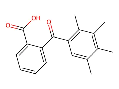 2-(2,3,4,5-Tetramethylbenzoyl)benzoic acid structure