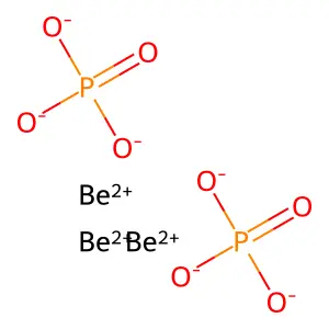 磷酸铍(2:3) structure