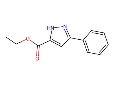 1H-Pyrazole-3-carboxylic acid, 5-phenyl-, ethyl ester structure