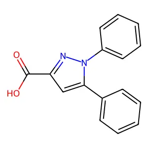 1,5-diphenyl-1H-pyrazole-3-carboxylic acid structure