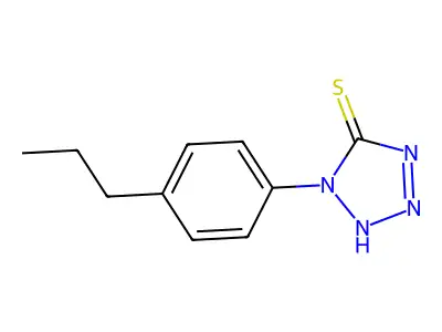 1-(4-Propylphenyl)-1H-tetrazole-5-thiol structure