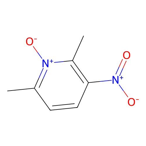 2,6-Dimethyl-3-nitro-1-oxidopyridin-1-ium structure
