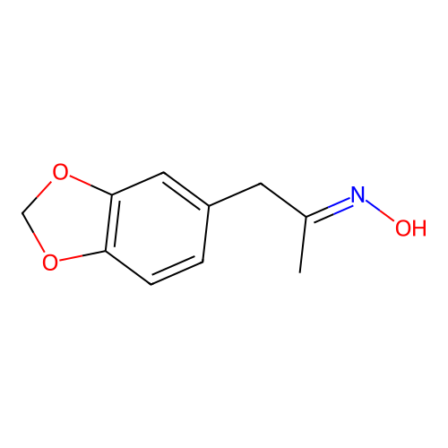 3,4-Methylenedioxyphenyl-2-propanone-2-oxime structure