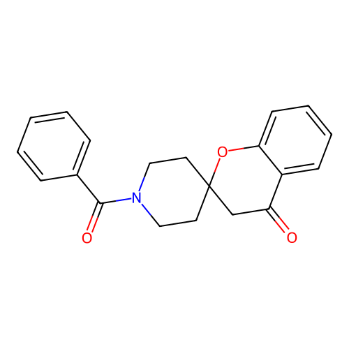 1'-Benzoylspiro[chroman-2,4'-piperidin]-4-one structure