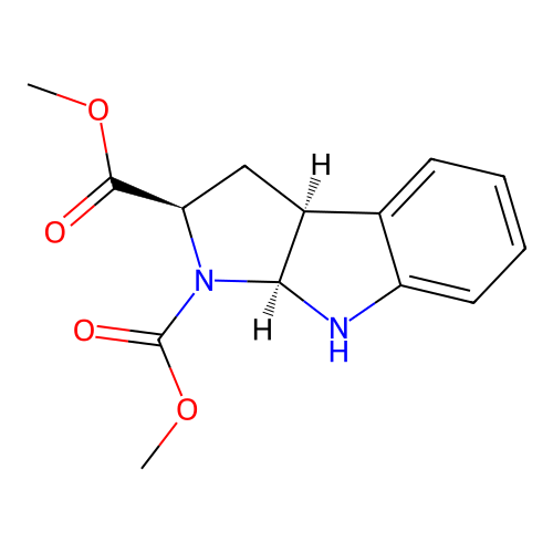 Pyrrolo[2,3-b]indole-1,2(2H)-dicarboxylicacid, 3,3a,8,8a-tetrahydro-, dimethyl ester, [2R-(2a,3ab,8ab)]- (9CI) structure