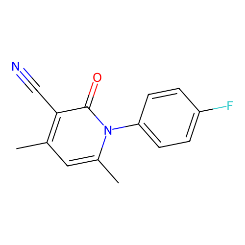 1-(4-Fluorophenyl)-4,6-dimethyl-2-oxo-1,2-dihydropyridine-3-carbonitrile structure