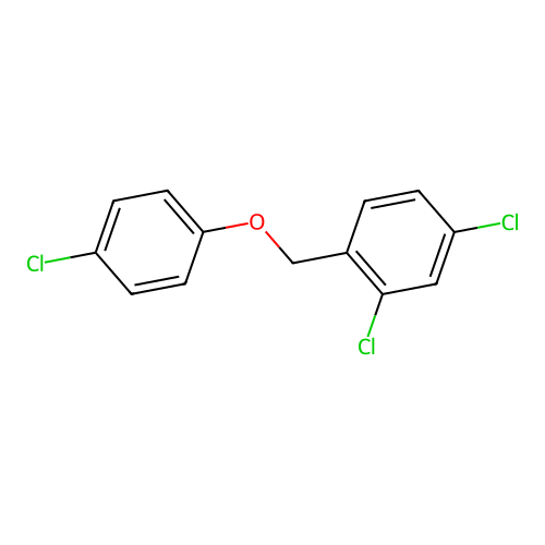 2,4-Dichloro-1-[(4-chlorophenoxy)methyl]benzene structure