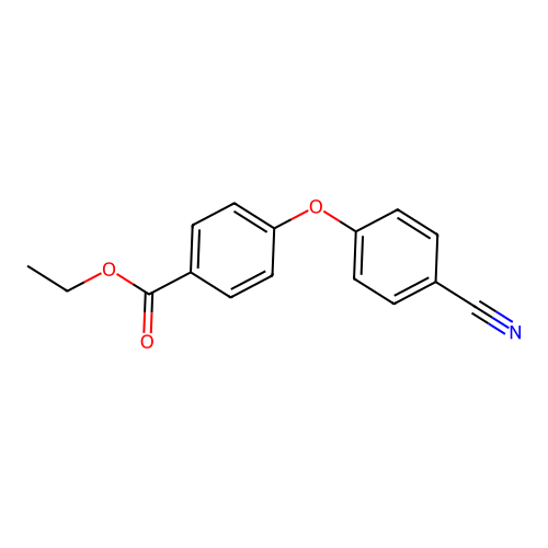 Ethyl 4-(4-cyanophenoxy)benzoate structure