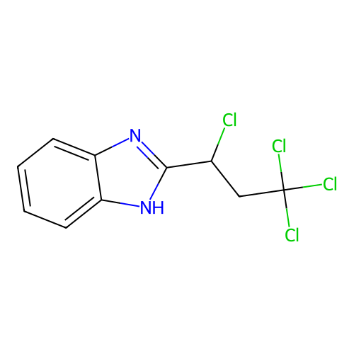 2-(1,3,3,3-tetrachloropropyl)-1H-benzimidazole structure