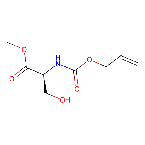 Allyloxycarbonyl-L-serine methyl ester structure