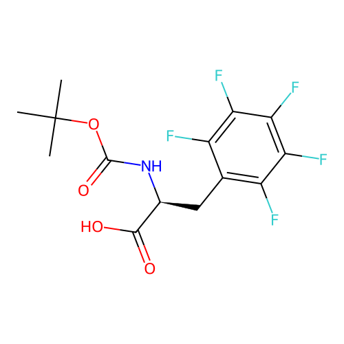 (S)-2-((tert-Butoxycarbonyl)amino)-3-(perfluorophenyl)propanoic acid structure
