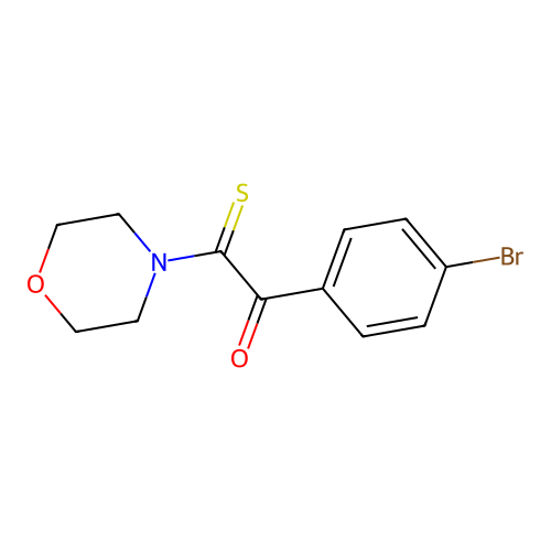1-(4-Bromophenyl)-2-morpholin-4-yl-2-sulfanylideneethanone structure