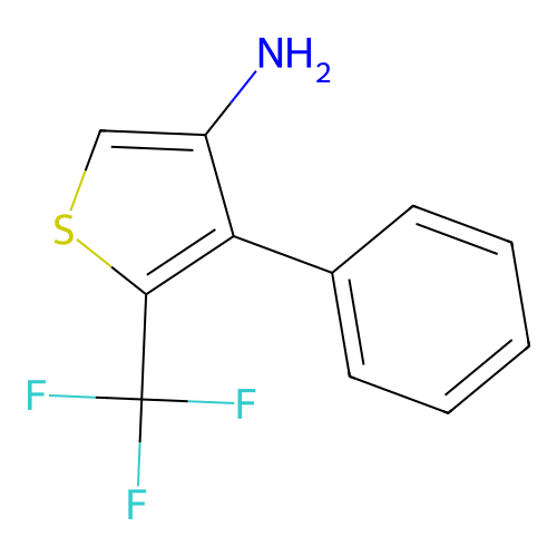 4-Phenyl-5-(trifluoromethyl)thiophen-3-amine structure