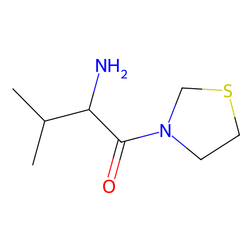 2-Amino-3-methyl-1-(1,3-thiazolidin-3-yl)butan-1-one structure