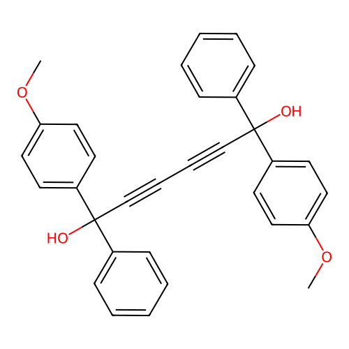 1,6-Bis(4-methoxyphenyl)-1,6-diphenyl-2,4-hexadiyne-1,6-diol structure