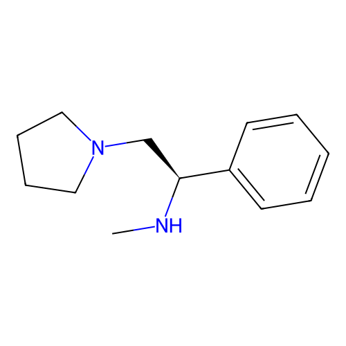 methyl((1R)-1-phenyl-2-(pyrrolidin-1-yl)ethyl)amine structure
