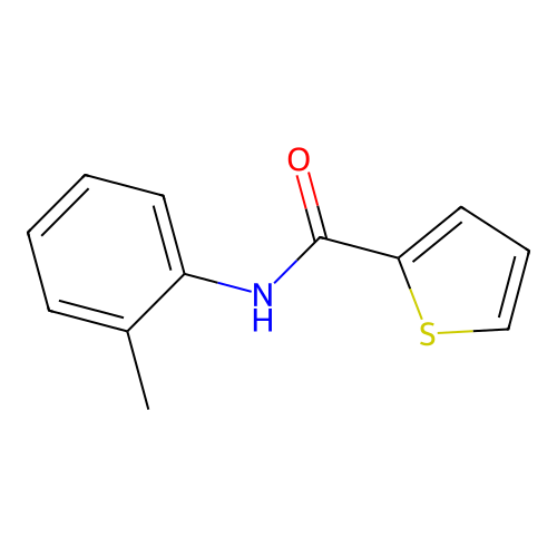 N-(2-methylphenyl)thiophene-2-carboxamide structure