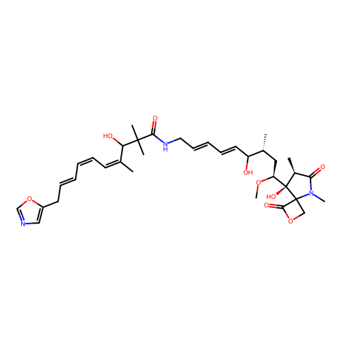 Diffusomycin structure