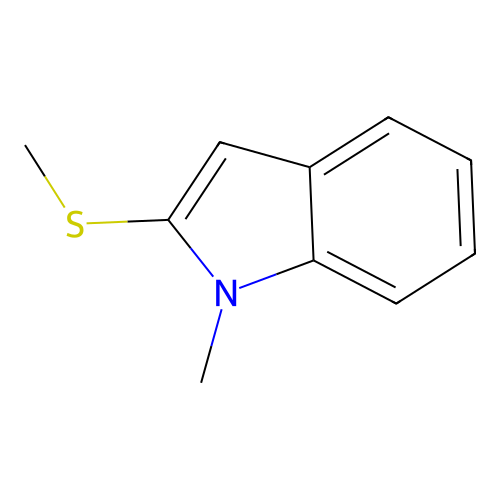 1-Methyl-2-(methylthio)-1H-indole structure