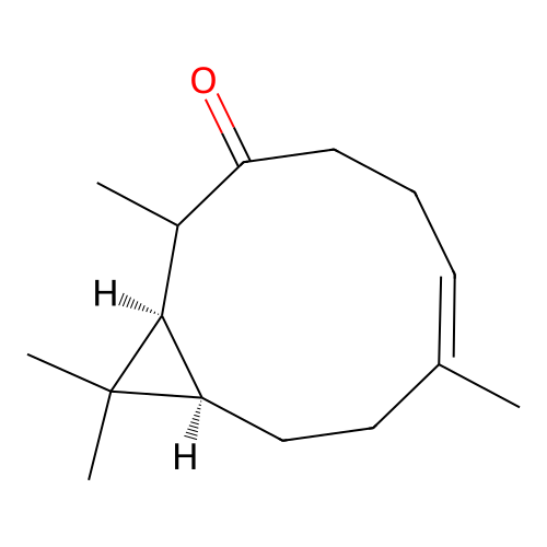 (1R,6Z,10R)-2,7,11,11-Tetramethylbicyclo(8.1.0)undec-6-en-3-one structure