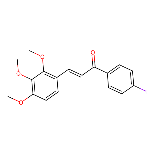 1-(4-Iodophenyl)-3-(2,3,4-trimethoxyphenyl)-2-propen-1-one structure