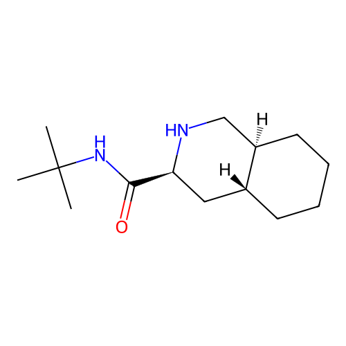 (3S,4aS,8aS)-N-(tert-Butyl)decahydroisoquinoline-3-carboxamide structure