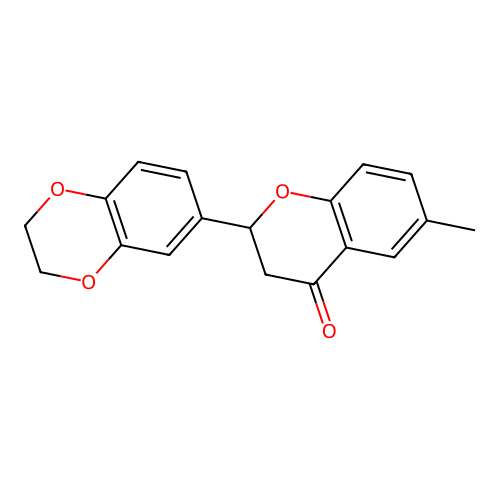 2-(2,3-Dihydrobenzo[b][1,4]dioxin-6-yl)-6-methylchroman-4-one structure
