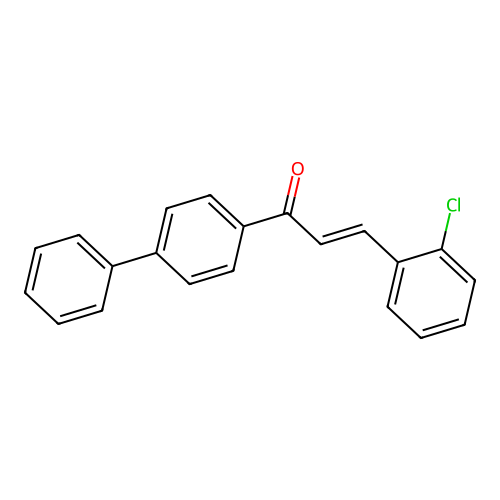 Chalcone, 2-chloro-4'-phenyl- structure