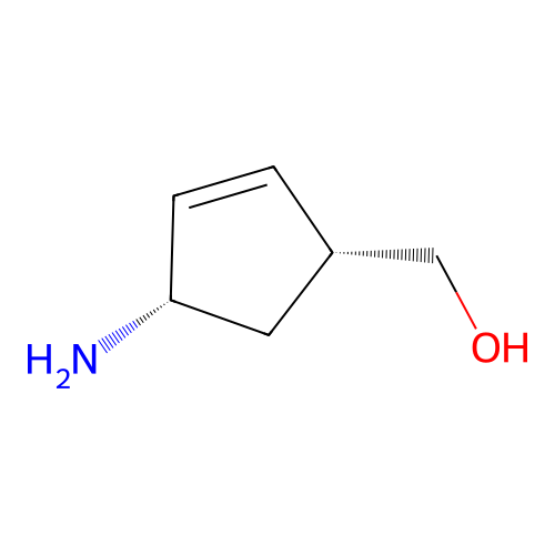 [(1R,4S)-4-Aminocyclopent-2-en-1-yl]methanol structure