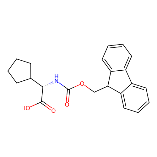 (alphaS)-alpha-[[(9H-Fluoren-9-ylmethoxy)carbonyl]amino]cyclopentaneacetic acid structure